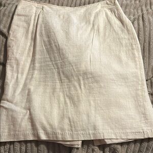 Cato Cream Mini Pencil Skirt for Casual Wear